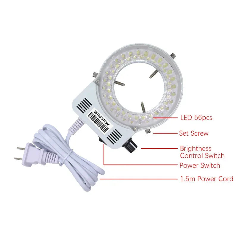 4K ULTRA Electronic Digital  Microscope  48MP USB HDMI Soldering Camera 130X 150X 180X C-Mount Zoom Lens For PCB Repair Tools