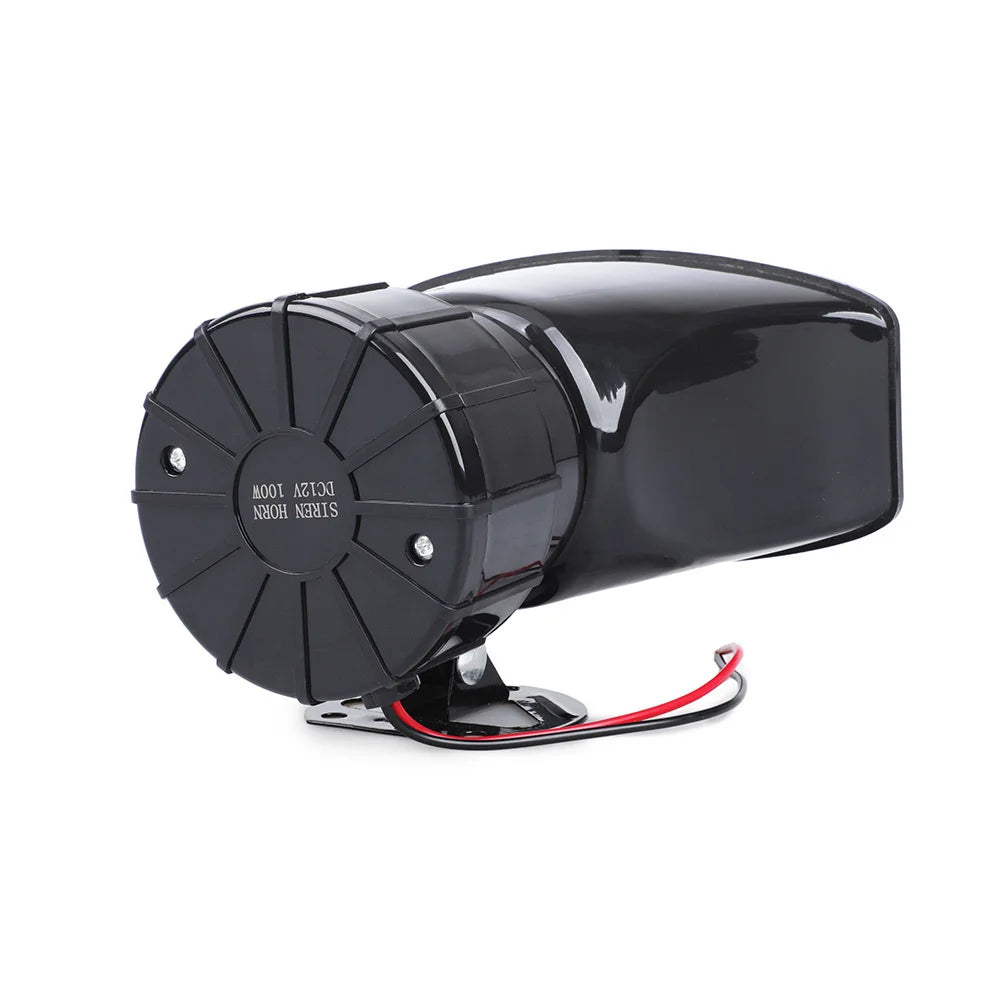 7 Sound 12V 100W 125Db Alarm Horn Car Electronic Warning Siren Motorcycle Alarm Firemen Ambulance Loudspeaker with Mic for Car