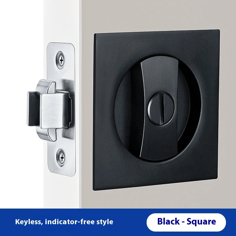 Slider door lock; square sliding door lock for home bedroom and bathroom with double hooks