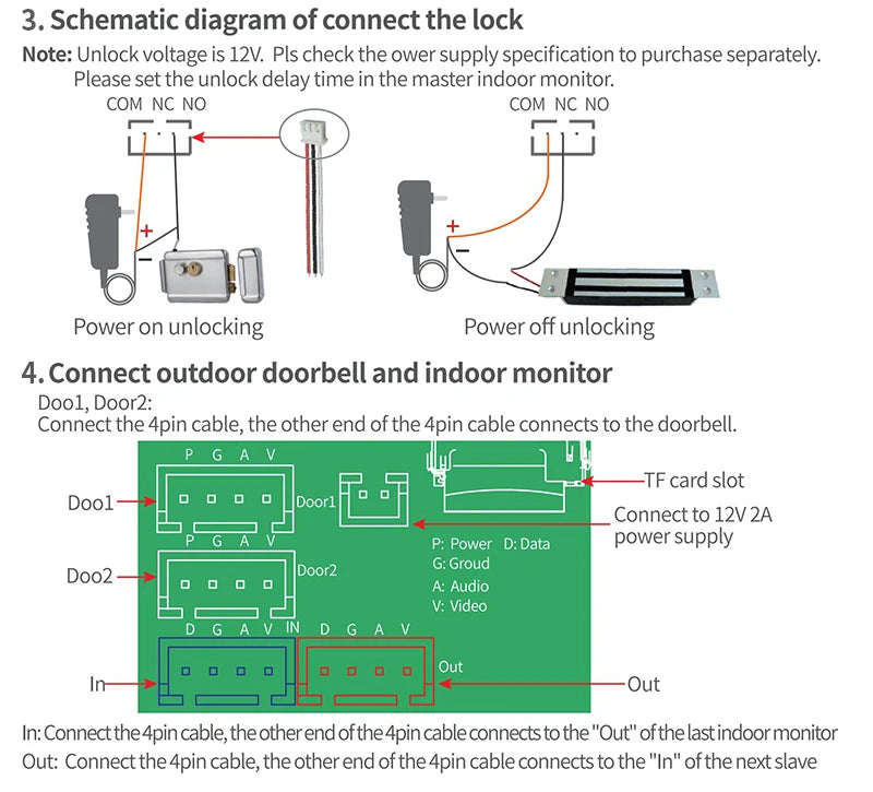 7 Inch Tuya Video Doorbell WiFi Outdoor Door Bell Waterproof IP65 Intercom Smart Home  Door Phone Camera