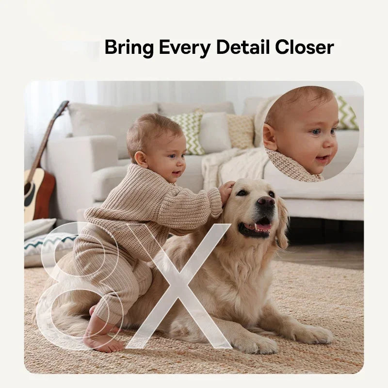 Baseus Security Camera 3MP 2K Pan&Tilt Home Protection Smart 2.4G WiFi IP Camera Wireless Home Security Full HD Auto AI Tracking