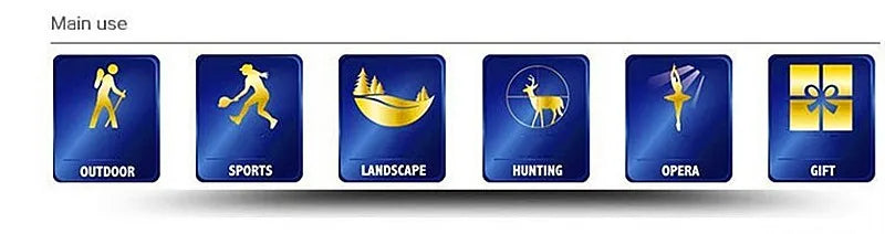 Professional Binoculars Baigish 8x30 10x40 10x50 12x4515x60 20x50 8-24x40 Powerful Military Telescope Long Range Monocular BAK4