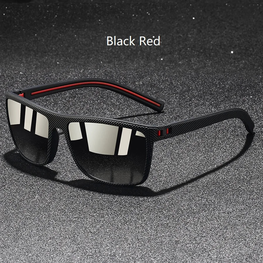 Fashion Vintage Check Pattern Polarized Sunglasses Men Women Classic Driving Fishing Square Sun Glasses Man Retro Eyewear UV400
