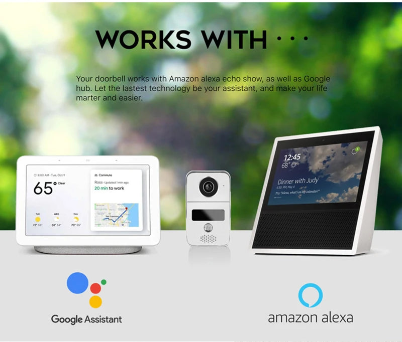 7 Inch Tuya Video Doorbell WiFi Outdoor Door Bell Waterproof IP65 Intercom Smart Home  Door Phone Camera