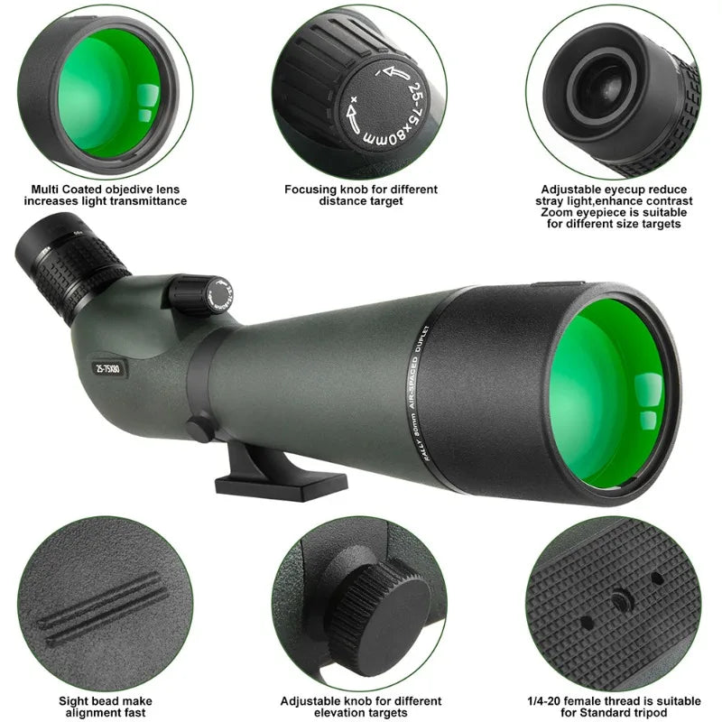 (Upgraded) Binoculars Waterproof Spotting Binoculars for Birdwatching and Wildlife Watching Longer Distance and Stronger Effects