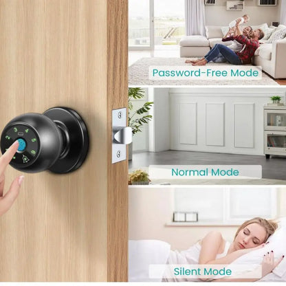 smart home lock frigerprint door lock digital bedroom door lock smart door handle electronic  Keyless Thumbprint Entry tuya