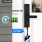 9 languages Smart Electronic Door Lock with Biometric Fingerprint  Interface Tuya Wifi Compatible Home Security