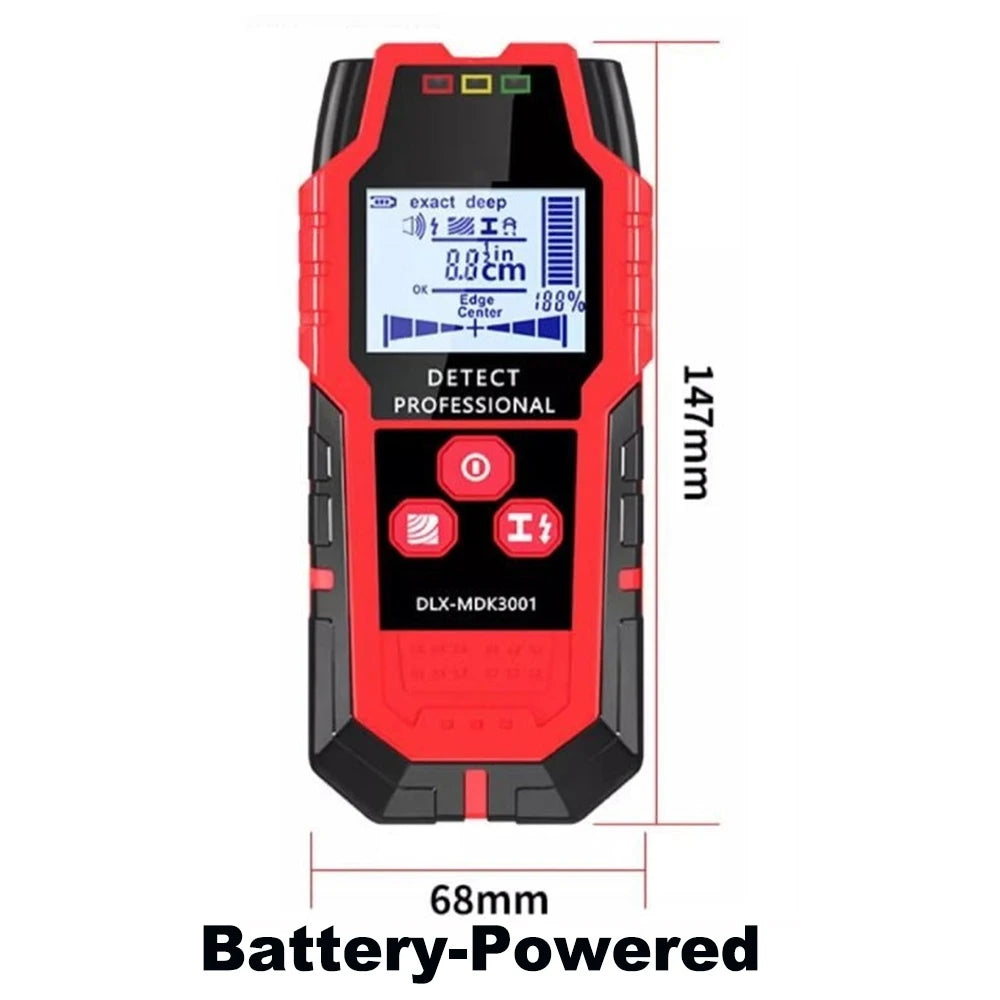 Multifunctional 4-in-1 Wall Scanning Detector Set Handheld Detection Instrument for Metal Rebar Wire Pipeline Wood Inside Wall
