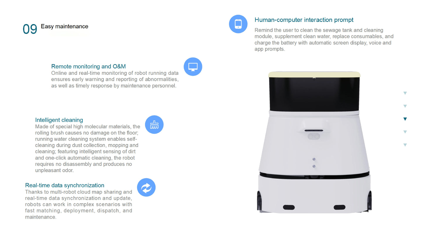 2024 Intelligent Robotic Floor Sweeper Vacuum Cleaner Washer Industrial Cleaning Robot Vacuum Cleaner Commercial