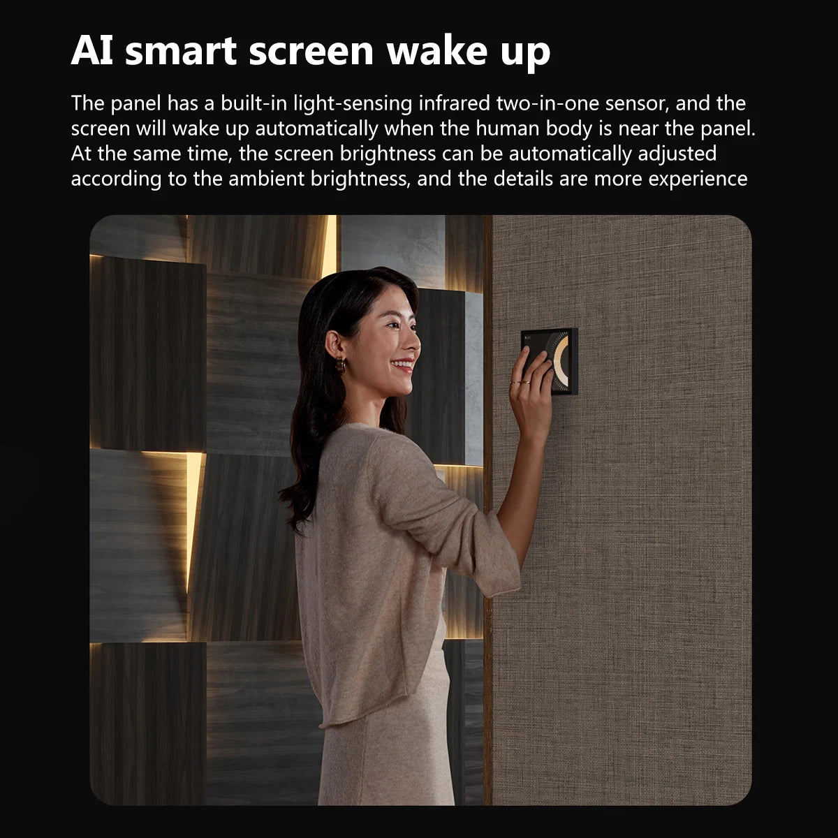 Aqara S1 Smart Scene Panel Switch Voice Control with Siri HomeKit Compatible Smart Home Automation Touchscreen Remote Control