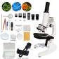 Monocular Optical Microscope 64X-2400X Microscope School Science Experimental Biology Microscope Digital Microscope for Children