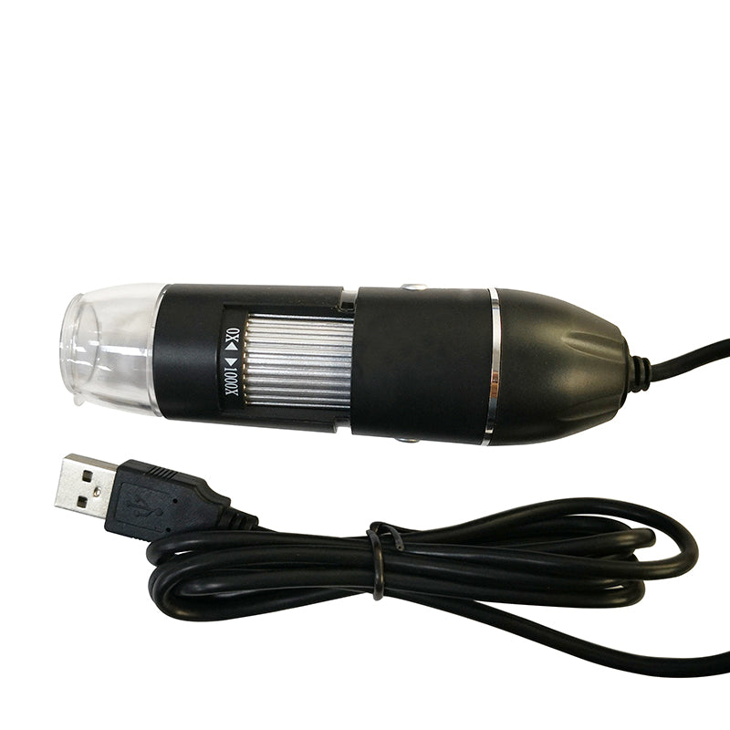1600X 1000X USB Microscope Handheld Portable Digital Microscope USB Interface Electron Microscopes with 8 LEDs with Bracket