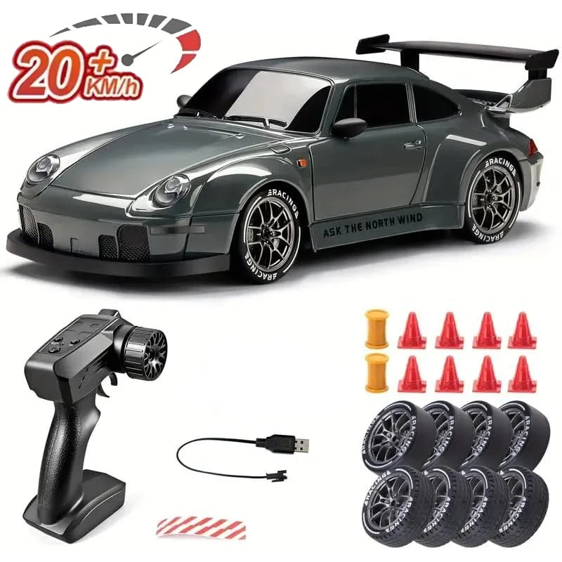 RC Drift Car 4WD Remote Control Full Size 1:24 Mini RC Racing Car Model 2.4G Radio 20KM/H High Speed RC Car Adult Kid Toy Gift