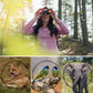 Adult high-definition binoculars with clear field of view and weak light, large bird-watching viewing glasses