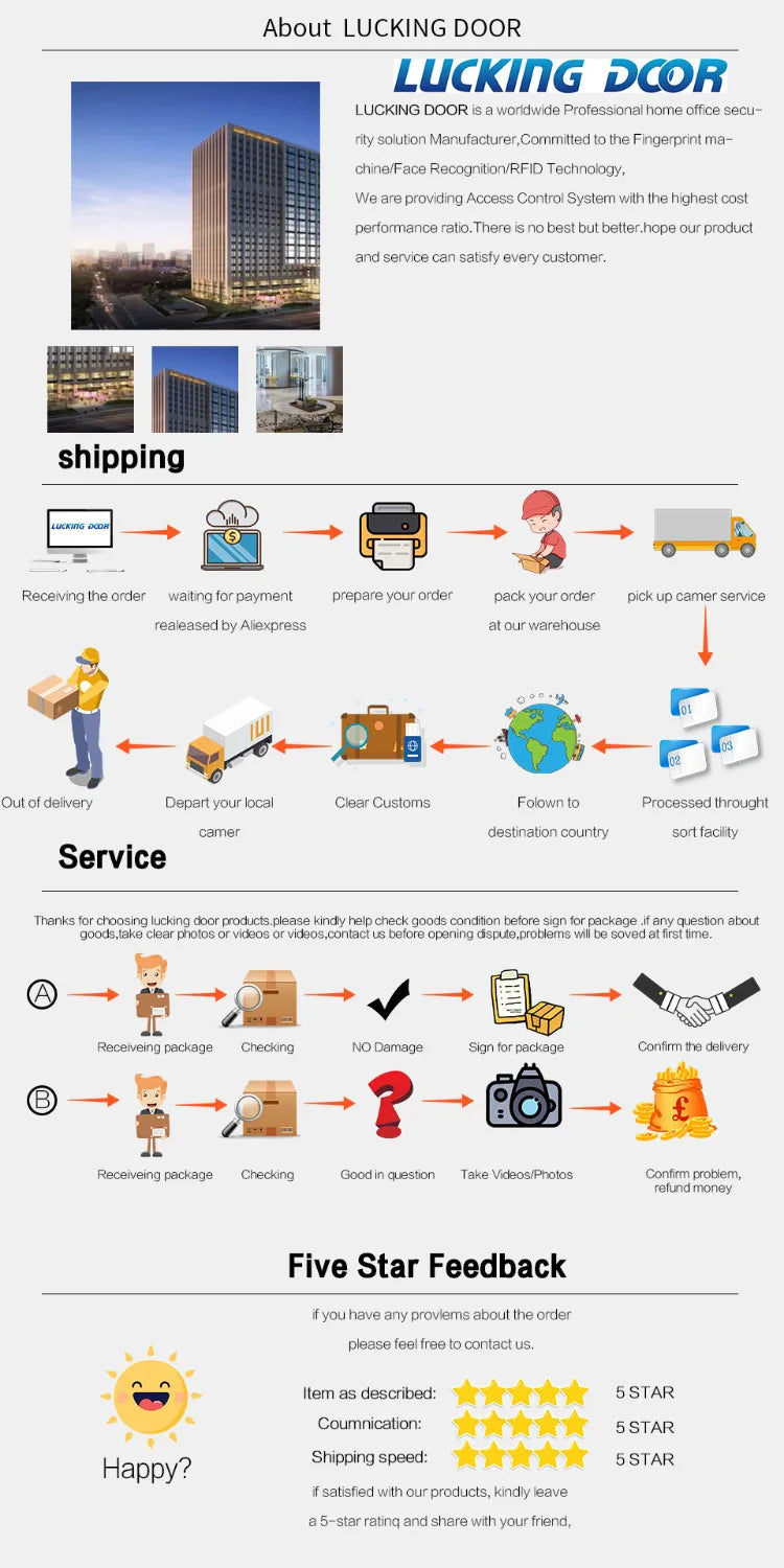Smart Door Lock For Wooden Sliding Glass Door HAHALock App Biometric Fingerprint Lock Bluetooth IC Card Electronic Digital Lock