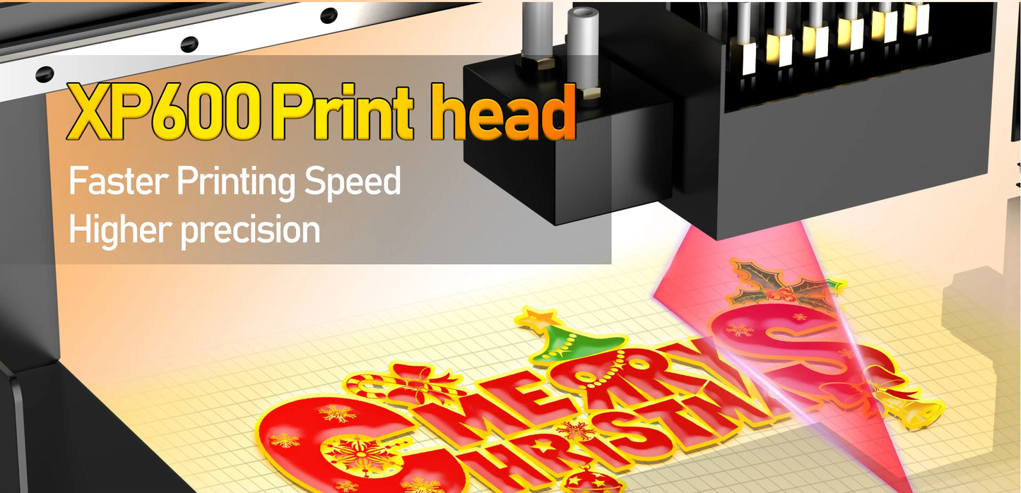 A3 UV Printer with XP600 Printhead UV Flatbed Printer For Bottle Case Acrylic Glass UV DTF AB Film Transfer Sticker UV Printer