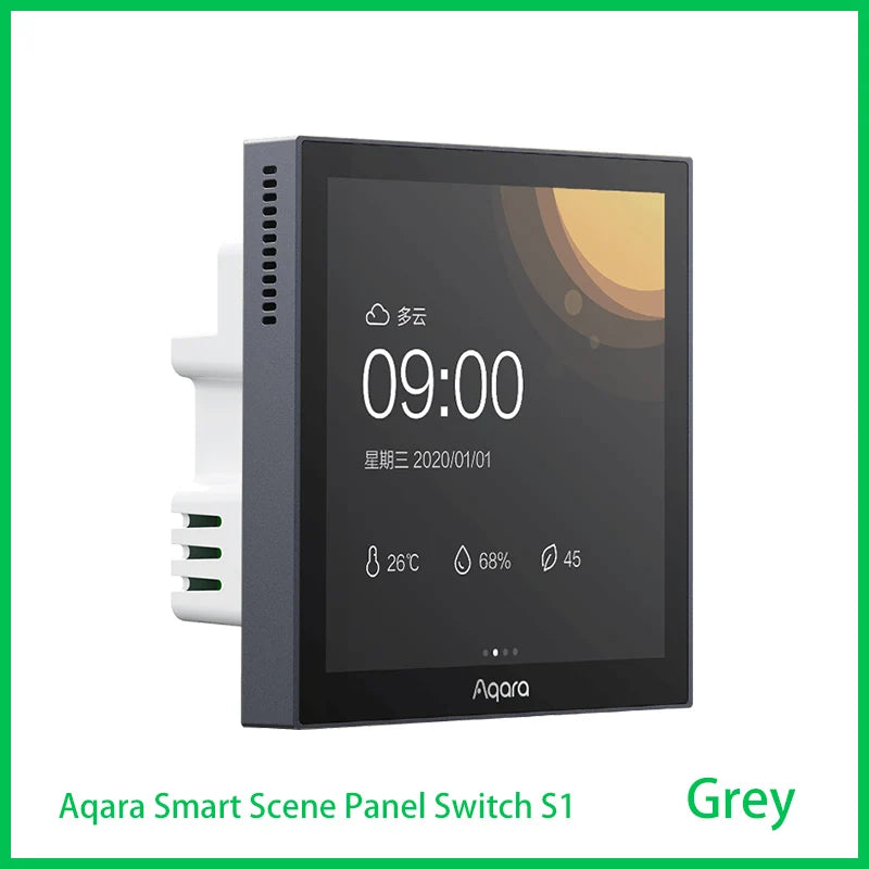 Aqara S1 Smart Scene Panel Switch Voice Control with Siri HomeKit Compatible Smart Home Automation Touchscreen Remote Control