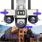 WiFi Security Cameras 3 PTZs IP Camera Outdoor Wireless CCTV Smart Home Protection Rotate Monitor Motion Detection Surveillance