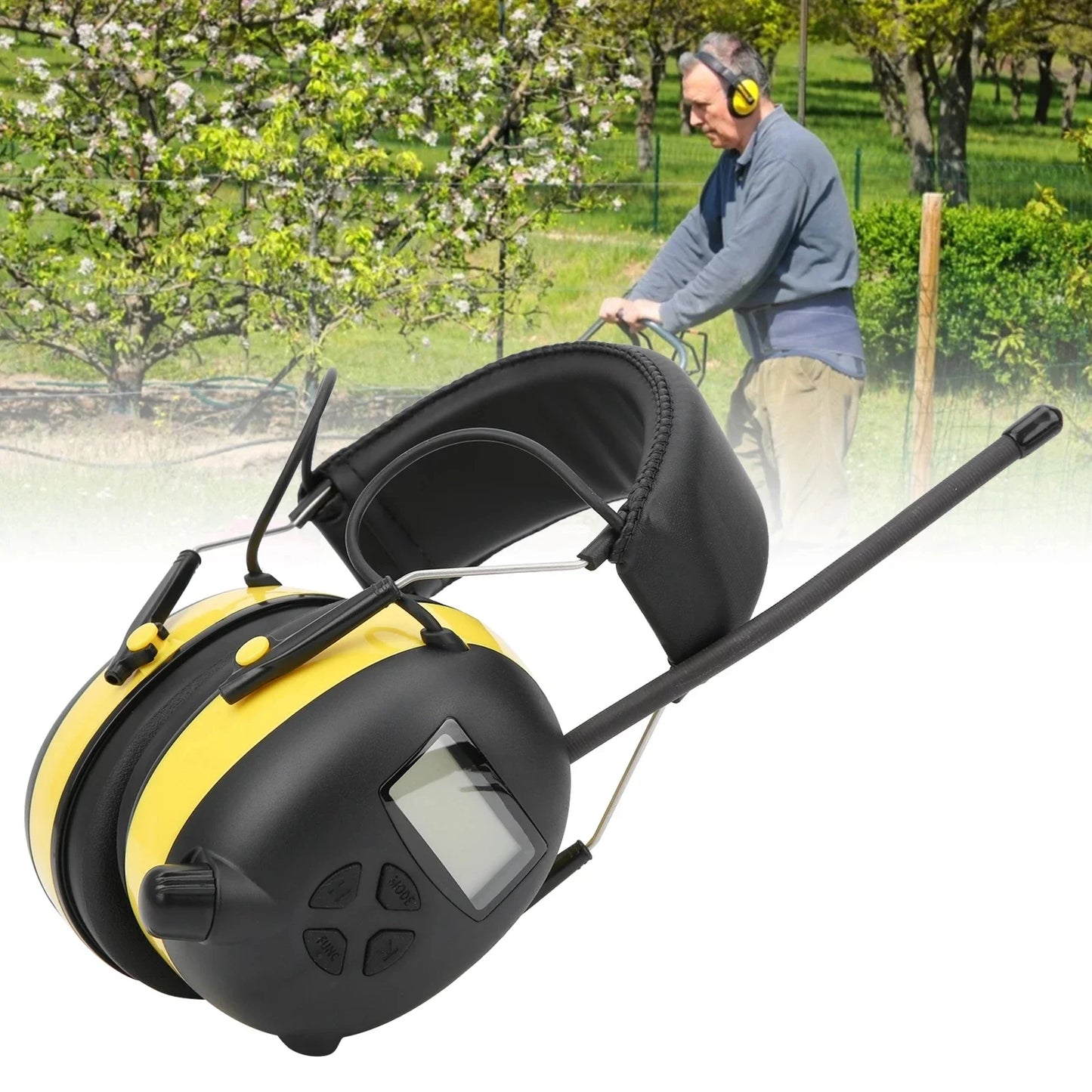 Am/Fm Radio Hearing Protector Noise Reduction Safety EarMuff 30db Noise Cancelling Ear Protection for Working,Shooting