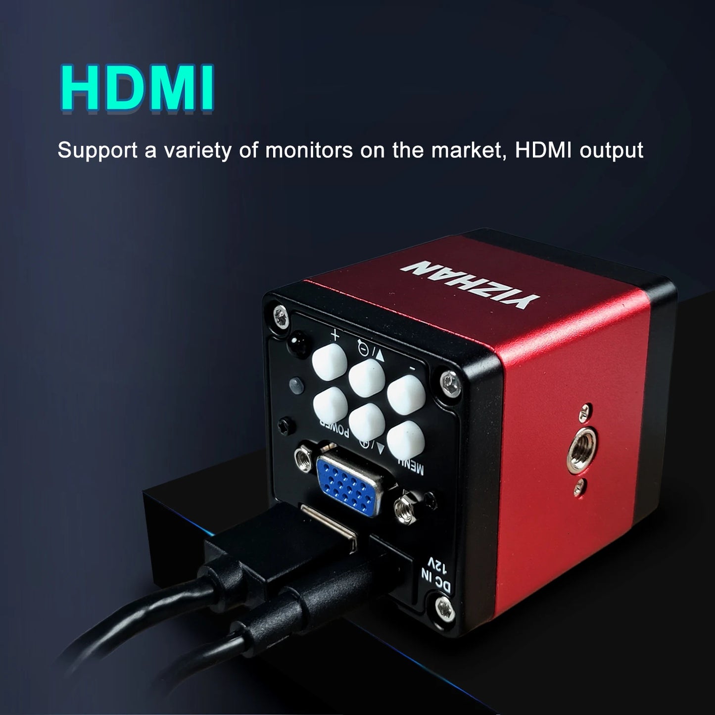 4K Digital Microscope 48MP Microscope For Electronics USB-C Industrial Cameras HDMI 1-150X Zoom C-Mount Lens Phone Pcb Soldering