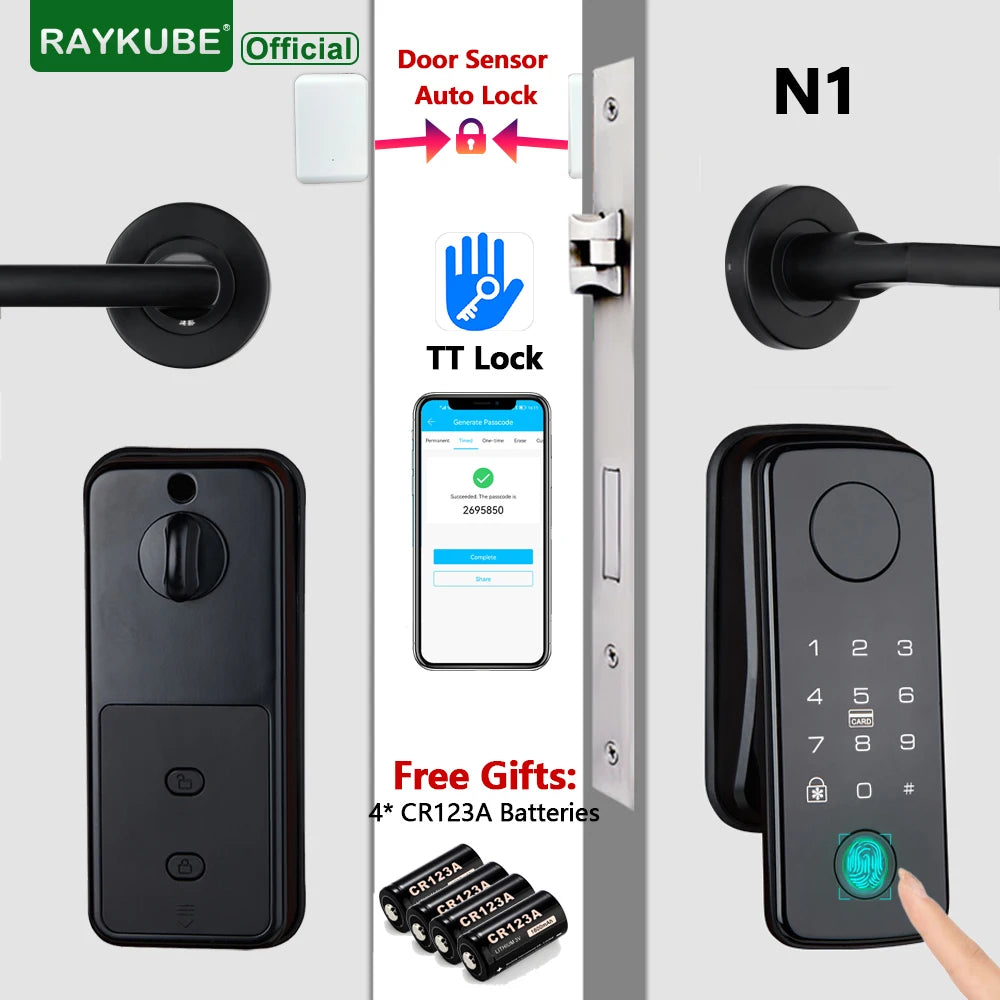 Easy Replacement Cylinder Smart Lock APP TTlock Bluetooth Fingerprint Password NFC Unlock Auto Lock/ Unlock With Battery Z-18