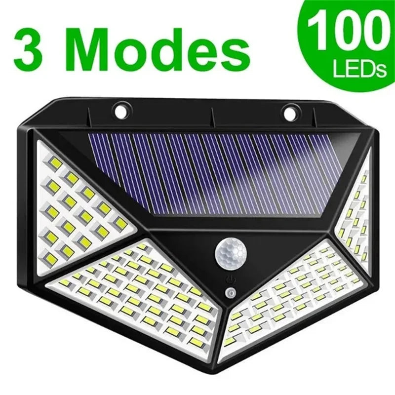 Solar Lights 100/118LED Wall Solar Light Outdoor Security Lighting Nightlight Waterproof IP65 Motion Sensor Detector Lamp Garden