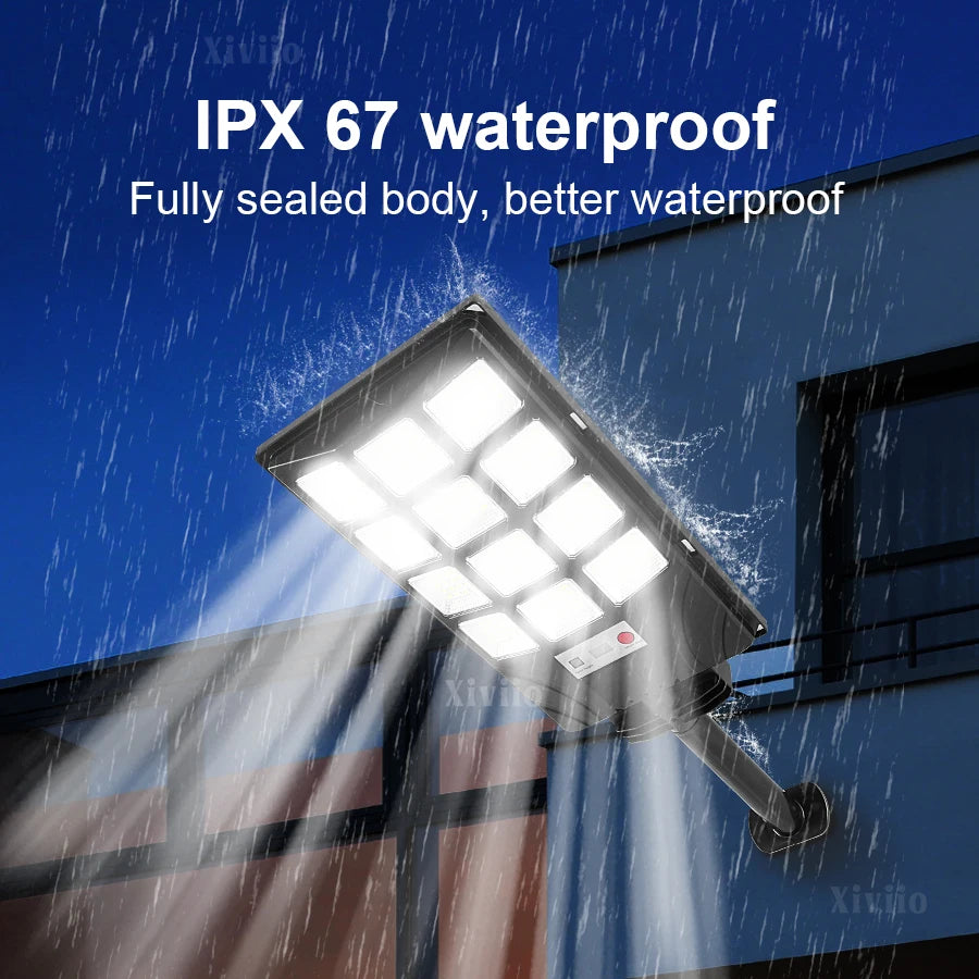 2025 New Upgraded Outdoor Solar Light 90000000LM Super Bright LED Solar Lamp Motion Sensor Security Lighting Wall Street Lantern