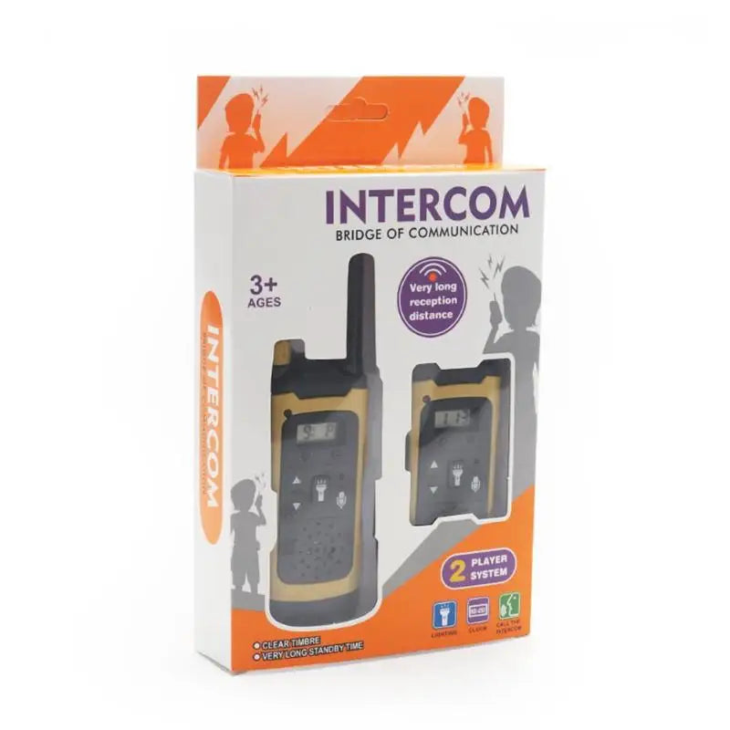 Long Range Electronic Toy LED Kids Walkie Talkies Handheld 2 Way Radio for Wireless Communication and Fun Learning