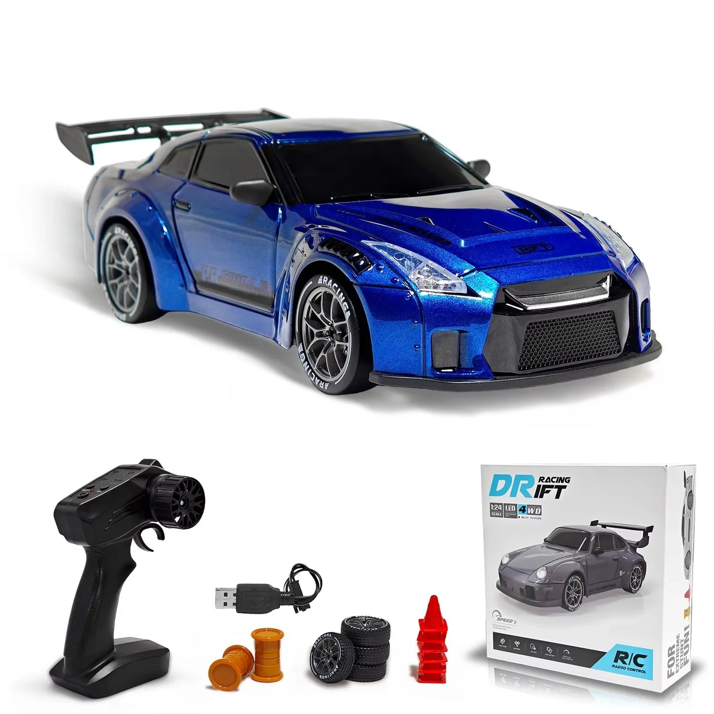 New Limited Edition Rc Drift Car 1/24 4wd Remote Control Drift Racing Car 2.4g Radio High Speed Remote Control Car Model Toy