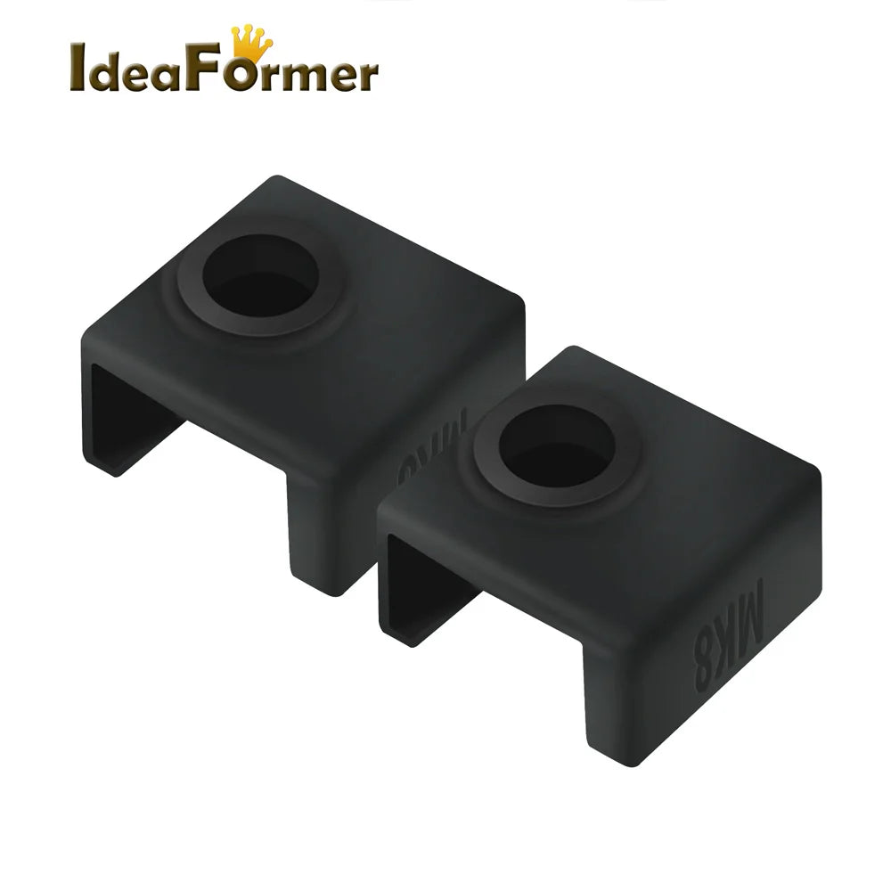 3D Printer Kit 1.75mm PTFE Tube+Pneumatic Connectors PC4-M6 & PC4-M10+Cutter+MK8 Nozzle+Silicone Cover For Creality Ender 3 etc