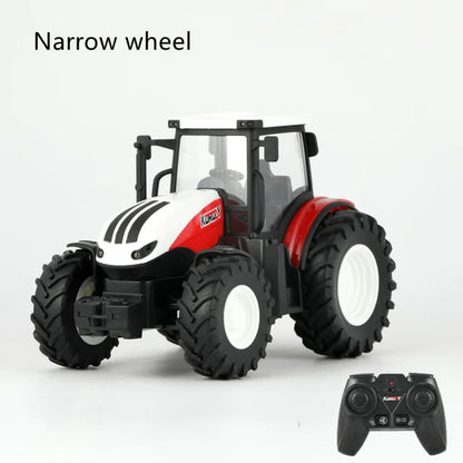 RC Farm Tractors Car 1/24 Radio Controlled Cars and Trucks 2.4G with Light Simulated Engineering Truck Model Toys for Children