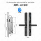Waterproof Sliding Door Smart Lock TTLock App Alexa Fingerprint Digital Code RFID Card Anti-Lock Aluminum Glass Electronic Lock
