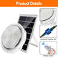Solar Outdoor Ceiling Lights LED Security Lights with Remote Control Waterproof Solar Flood Wall Lights for Garden Ceiling lamps