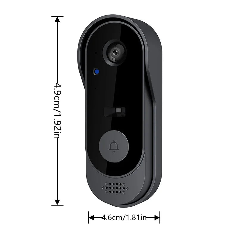 Tuya Smart Home Waterproof Door Bell Night Vision Monitors HD Video Camera 2.4G WIFI Ring Doorbell Wireless Intercom Voice