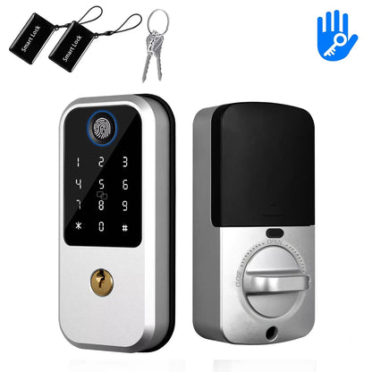 TTLOCK Smart Lock, Fingerprint Door Lock, 7-in-1 Keyless Entry Door Lock with App Control,  Smart Smart Deadbolt for home house