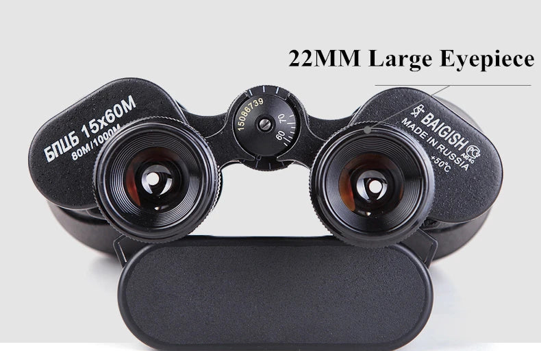 Professional Binoculars Baigish 8x30 10x40 10x50 12x4515x60 20x50 8-24x40 Powerful Military Telescope Long Range Monocular BAK4