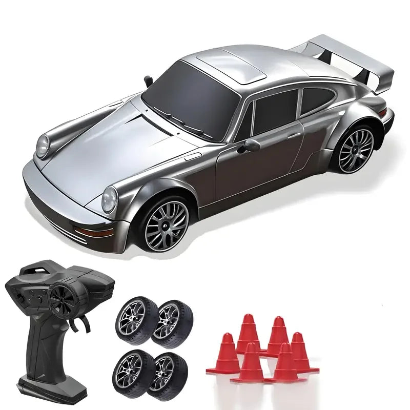 RC Cars 1/24 Remote Control Vehicle with LED Lights 2.4GHz 20KM/H 4WD High Speed RC Car Drifting Tires Racing Toy Gift Adult Kid