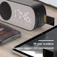 Alarm Clock Bluetooth Speaker, Digital Alarm Clock Radio with LED Mirror Display, Loud Alarm Clock for Heavy Sleepers