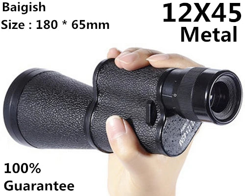 Professional Binoculars Baigish 8x30 10x40 10x50 12x4515x60 20x50 8-24x40 Powerful Military Telescope Long Range Monocular BAK4