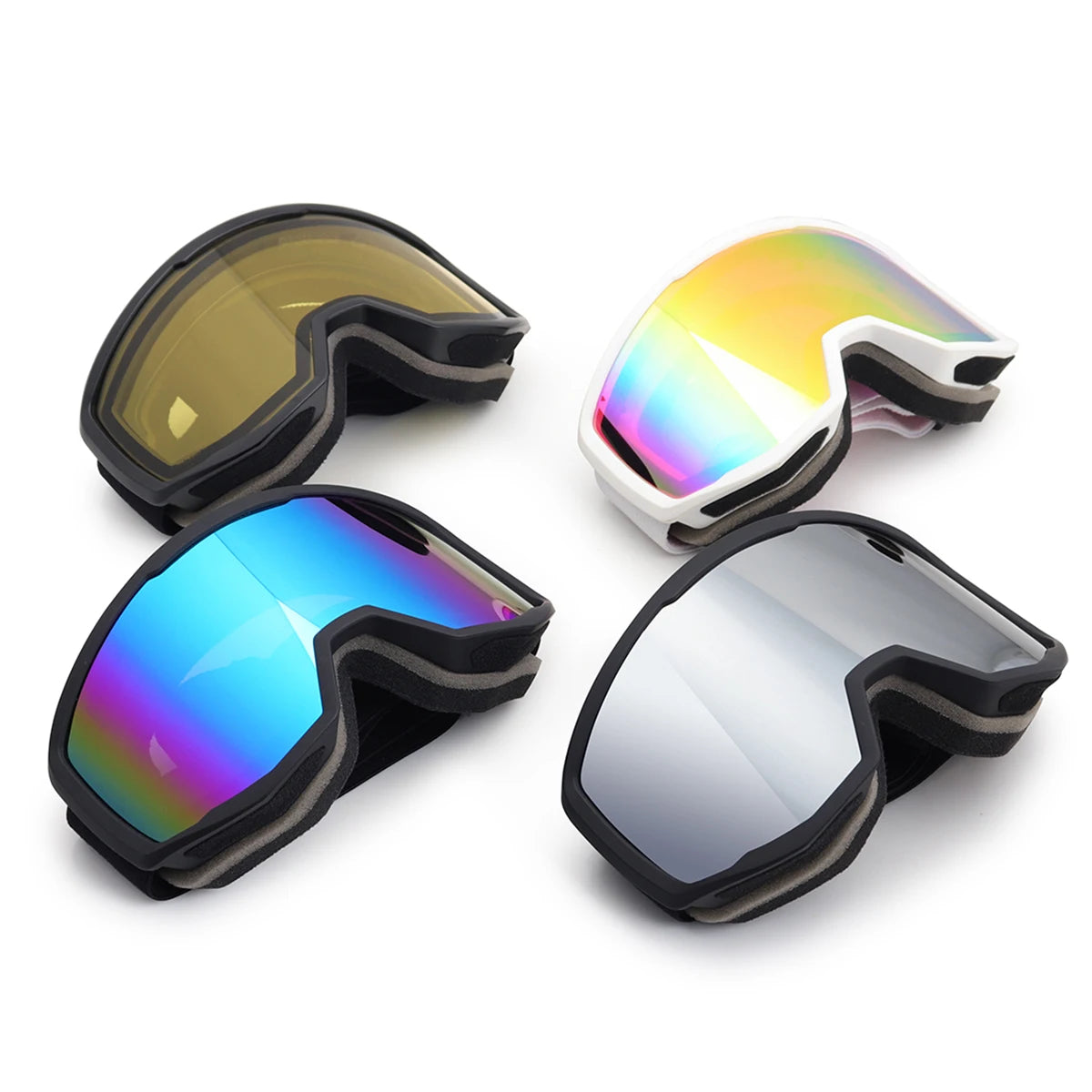 EXP VISION-Ski Goggles for Men and Women, OTG Anti Fog, UV Protection, Snowboard Glasses, Winter Eye Wear