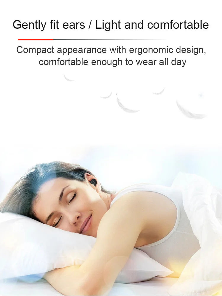 Magnetic Noise Cancellation Audiphone Invisible Wireless Loudspeaker Sound Amplifier Touch Control Earbuds For Hard of Listening