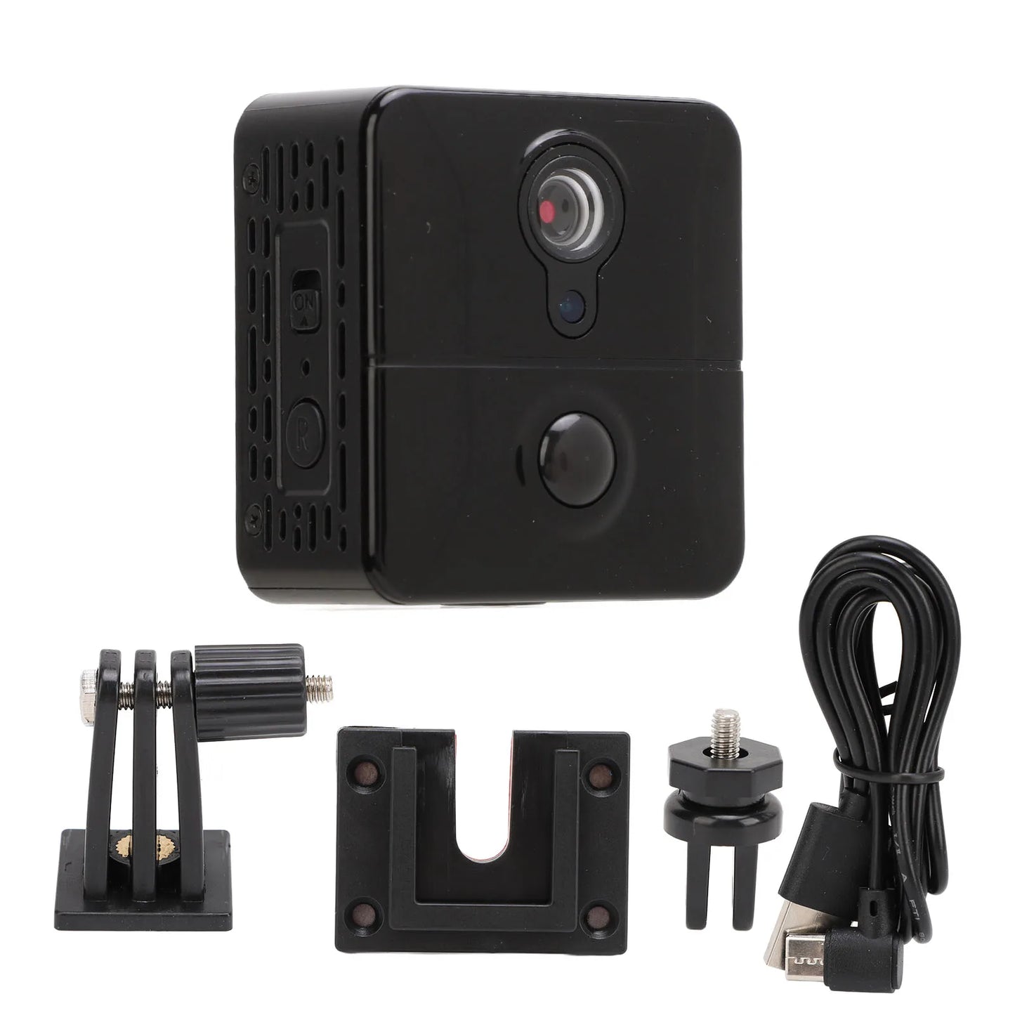 Indoor Security Camera Small Security Camera Human Detection 1080P Night Vision 2 Way Talk 1200mAh Battery Wireless WiFi Camera