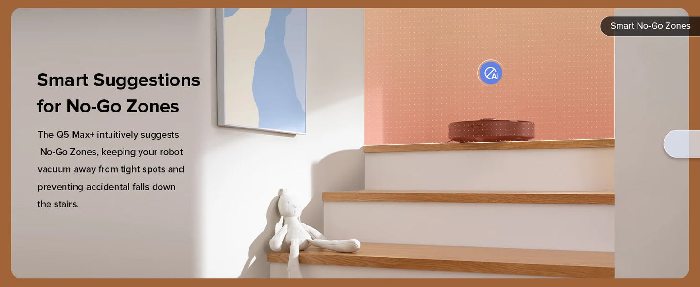 roborock Q5 Max+ Robot Vacuum with Self-Empty Dock, Upgraded from Q5+, 5500 Pa Suction, DuoRoller Brush