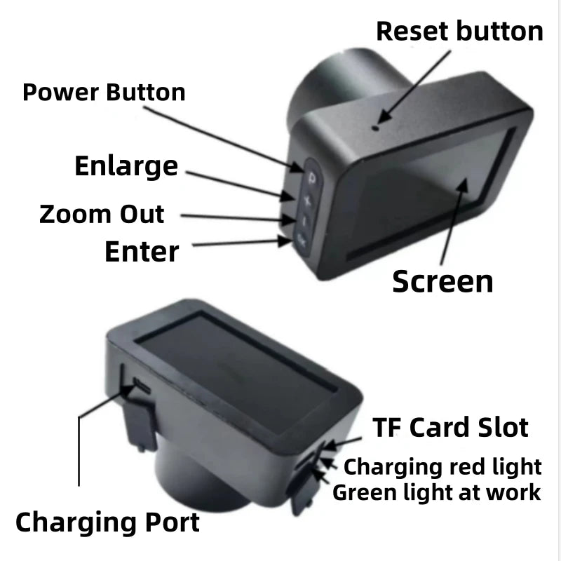 60X HD Zoom Spotting Scope Telescope Powerful Magnification Long Range Hunting Camping Astronomical Telescope For BirdWatching