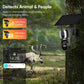 LS VISION 8MP Dual Screen Solar Security Camera Outdoor 4K 4G/WiFi PTZ Dual PIR Detection 2-Way Talk Waterproof Wildlife Cameras