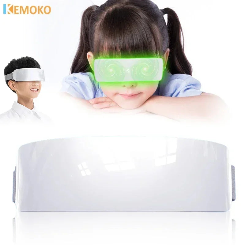 Vision recovery eye massager Green Light Vision Recovery Training Instrument Ems Acupressure Eye Protection Restore Myopia Child