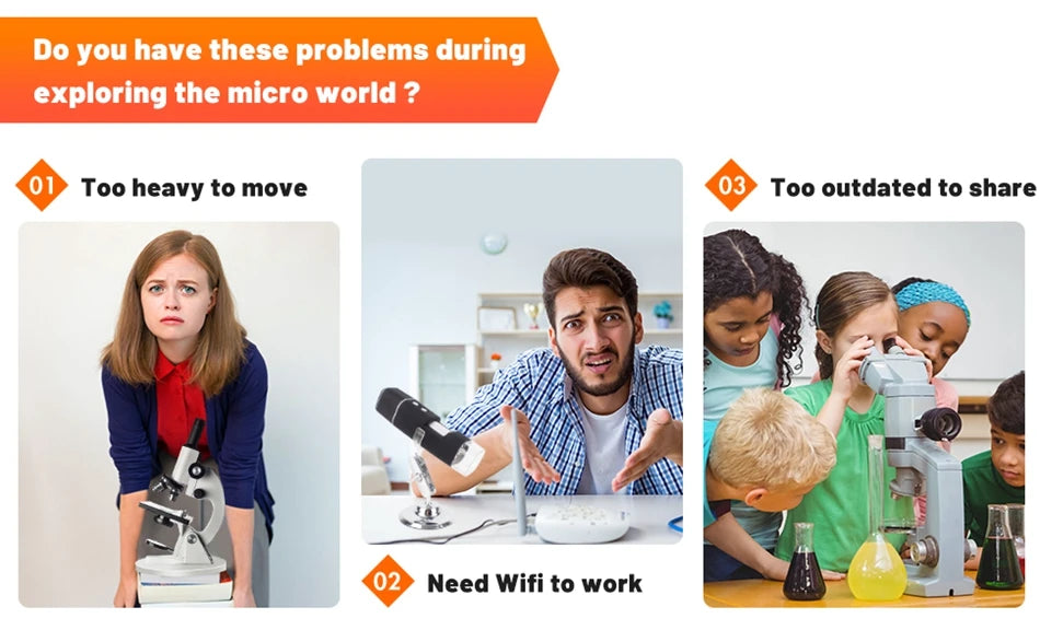 Elikliv EDM9 7 Inch 1080P LCD Digital Microscope 50X-1200X Soldering Electronics Microscopes With LED Lights Support PC Computer