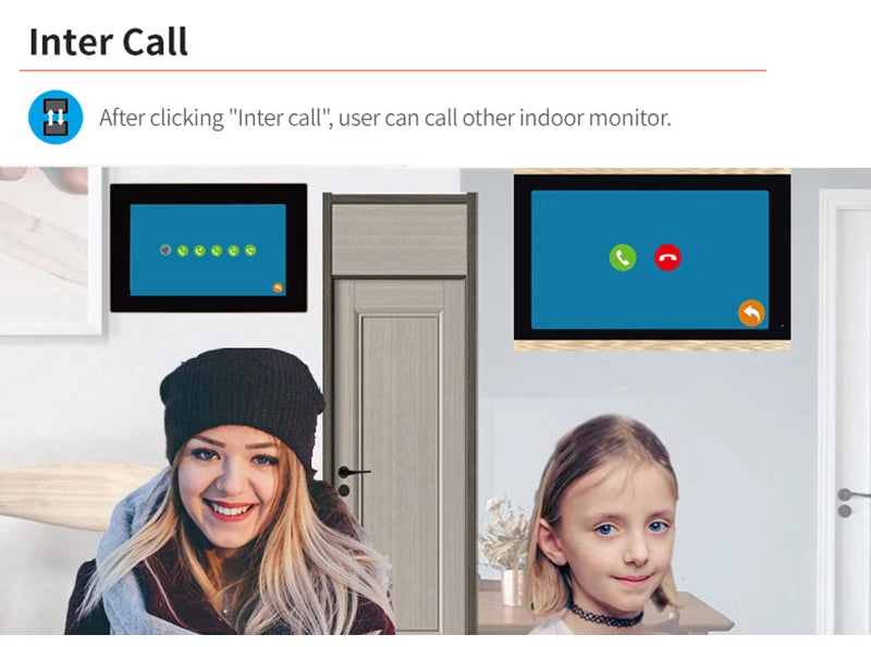 7 Inch Tuya Video Doorbell WiFi Outdoor Door Bell Waterproof IP65 Intercom Smart Home  Door Phone Camera