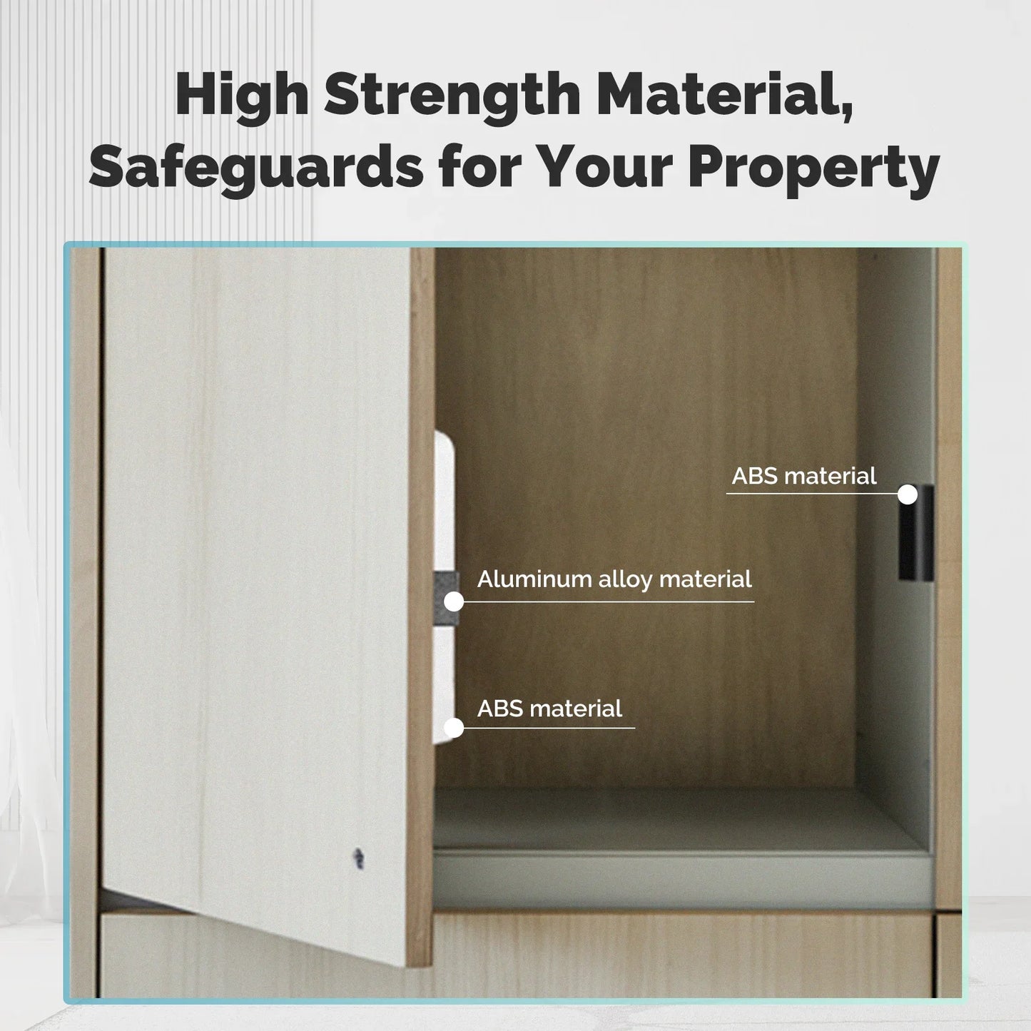 MOES Tuya Smart Lock Bluetooth Keyless Entry with IC Card & APP Control Real-Time Alerts for Cabinet Drawer Wood Door Locker