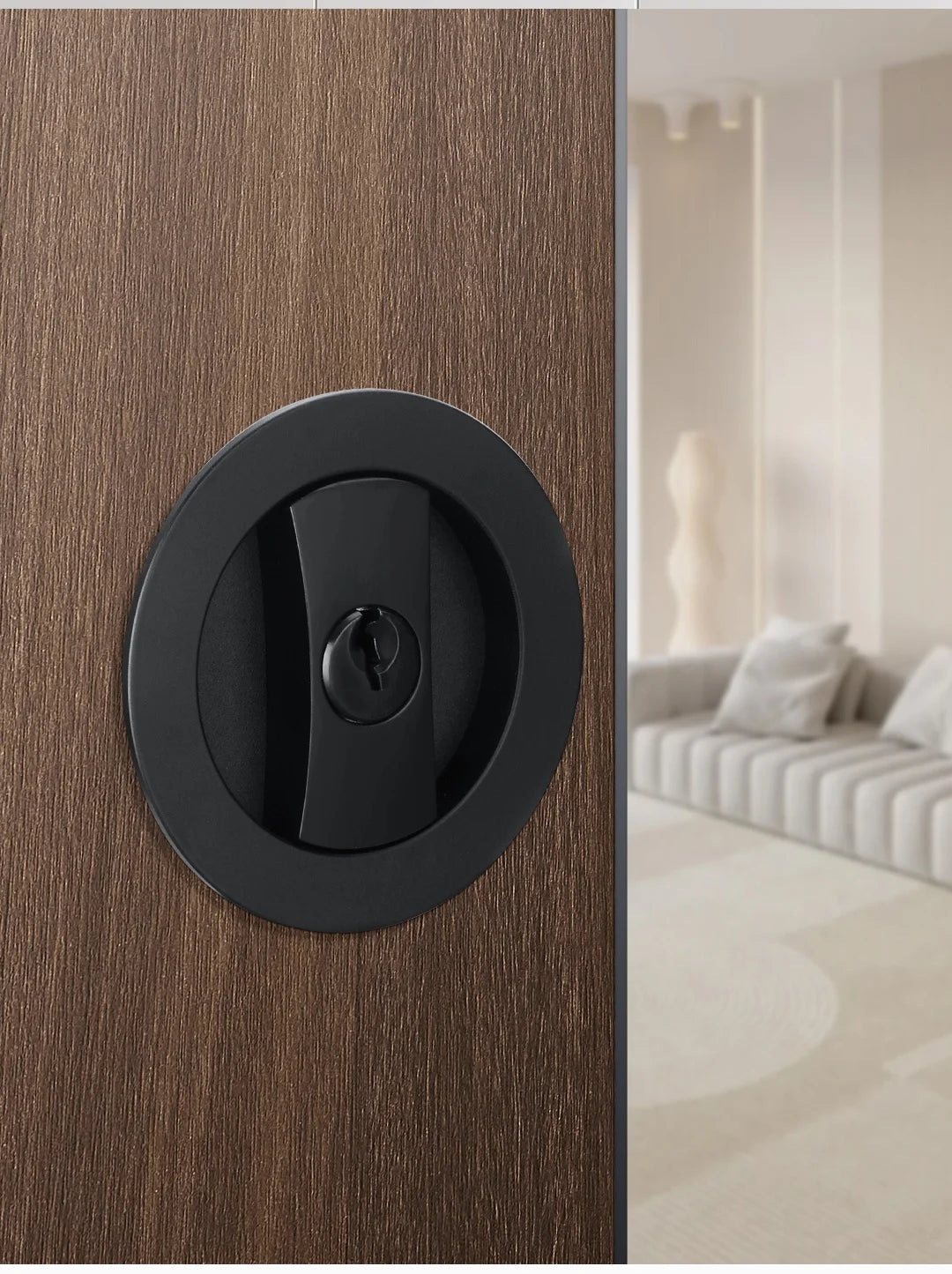 Slider door lock; square sliding door lock for home bedroom and bathroom with double hooks